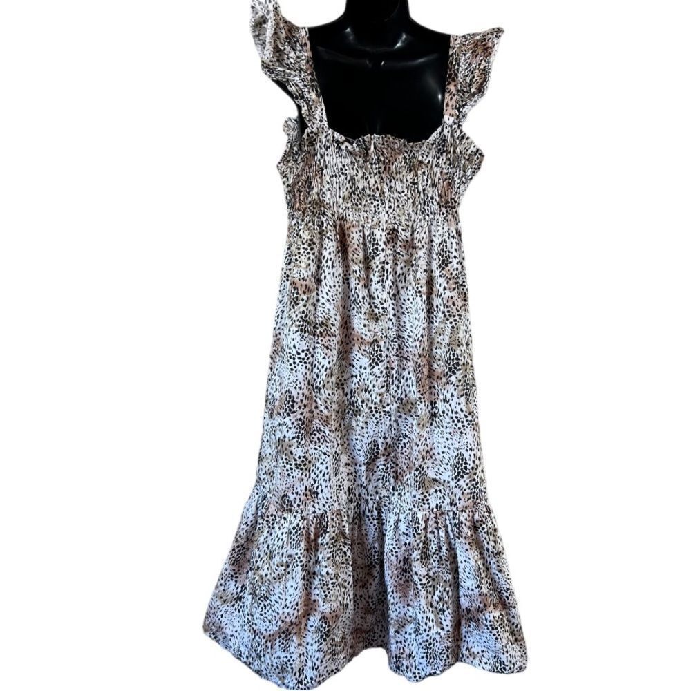 Sea New York Lana Animal Print Smocked Dress - Picture 12 of 13